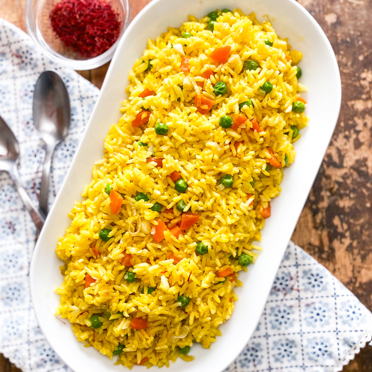 Quick Easy Garlicky Saffron Rice 30 Minute ONE PAN Recipe