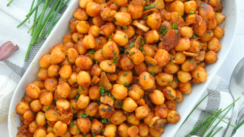 Spicy Spanish GARLIC Chickpeas