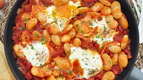 Eggs with Beans and Chorizo